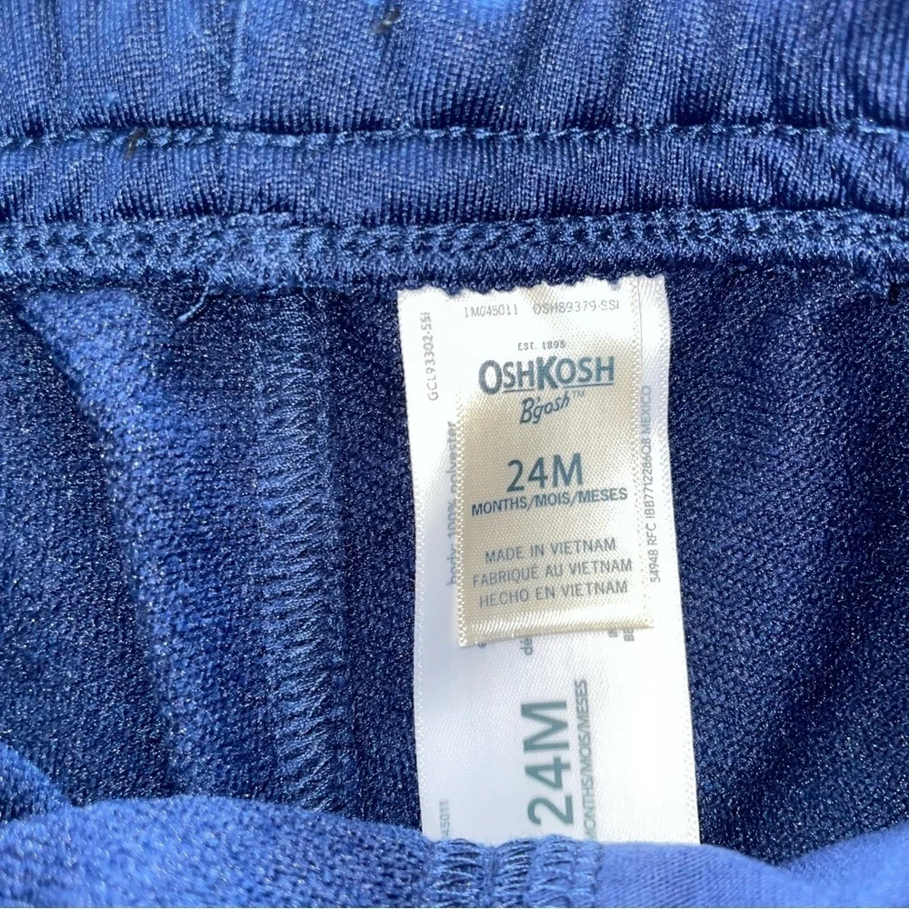 NEW 24 Months Oshkosh Baby Boys Jogger Pants w/ Ankle Zip NWT